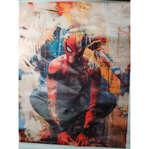 Spider-Man Abstract Graffiti Wall – Superhero Canvas Print (Unframed, 12x18")